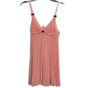 Betsey Johnson Pink Ruffle Lingerie Chemise